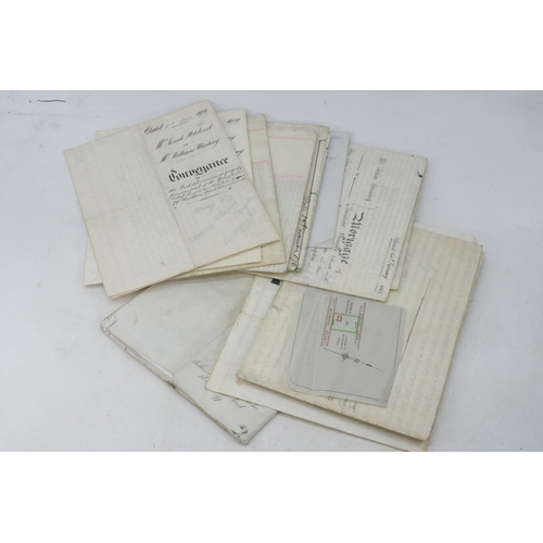 128 - Quantity of antique property lease indentures from Boscombe Heath when it was part of Southampton, W... 