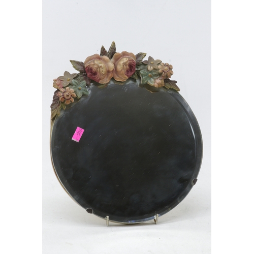 362 - Vintage small barbola mirror.