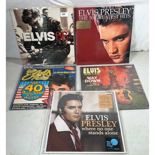 388 - Elvis Presley Vinyl to include 56, Where no-one stands along, way down in the jungle etc