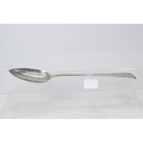 46A - A large silver hallmarked serving spoon