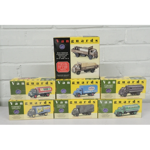 691 - Six Vanguards vehicles and a double pack