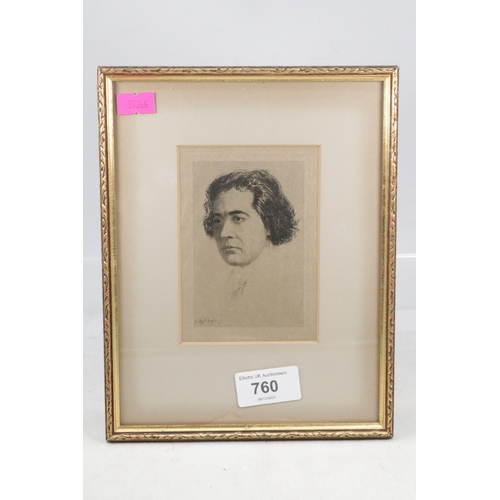 760 - Etching/graphite sketch by Willy Pogany