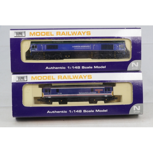 789 - Dapol ND-012a CL 73 Network South east City of Winchester 73129, ND-068 Class 66 Bardon Aggregates b... 