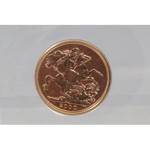 159 - 2000 millennium gold full sovereign