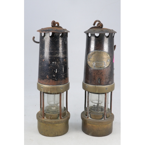 239 - Two vintage Miners lamps