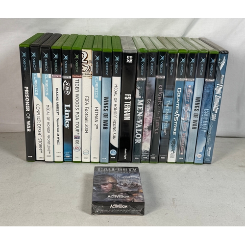 246 - Selection of Xbox games including 9x Sealed 10x other games With Call of Duty playing cards