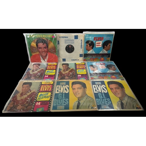 251 - Selection of Elvis Presley records to include Double Trouble Mono RD-7892 Stereo SF-7892, Elvis in G... 