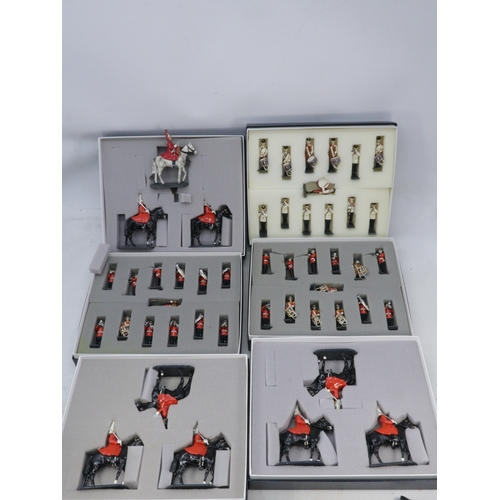 421 - Rank and File toy soldier boxed sets Devon and Dorset Band x2, Drums and Fifes no. 3 dress, Life Gua... 