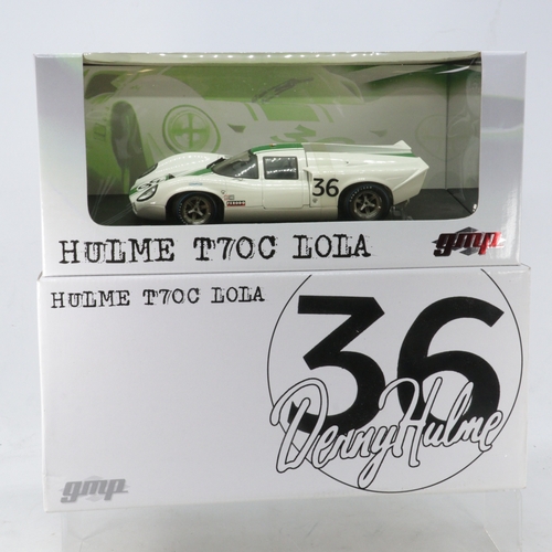 516 - GMP Denny Hulme 1:18 scale T70C Lola boxed diecast vehicle with outer packaging