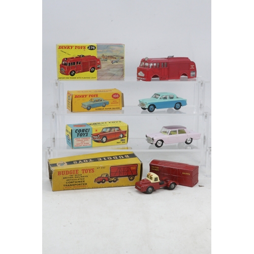 580 - A boxed Corgi toys 232 Fiat 2100, Boxed Dinky Toys 166 Sunbeam Rapier Saloon, Boxed Dinky Toys Airpo... 
