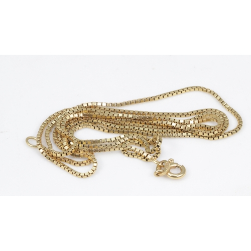 144 - 18ct gold fine necklace (approx. weight 5.5g)