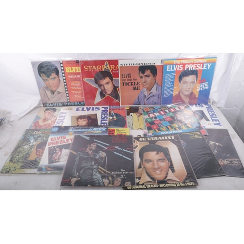 255 - Selection of Elvis Presley records to include Tickle Me, Legend is Born, and various other records