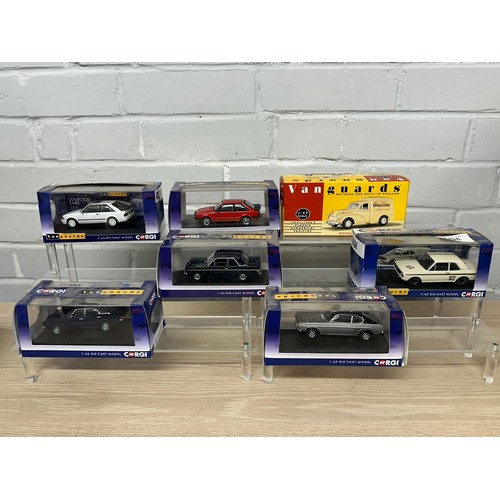 496 - 7 boxed diecast vehicles to include Vanguards, and Corgi