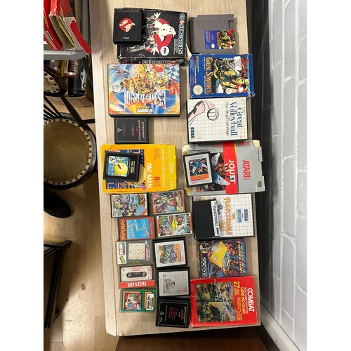 513 - Amstrad CPC 464 and instructions together with an Atari  video computer system, controllers, Sega Me... 