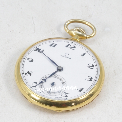 162L - A gold filled Omega pocket watch