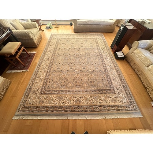 36 - Large Persian style carpet originally purchased from harrods 12x9 floor carpet / rug