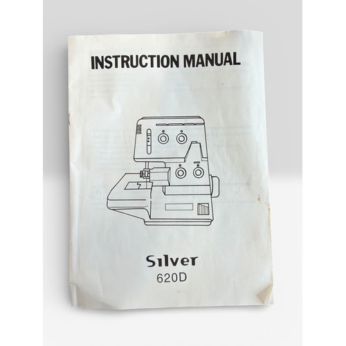 49 - Silver 620D sewing machine together with instruction manual trade/spares/repairs