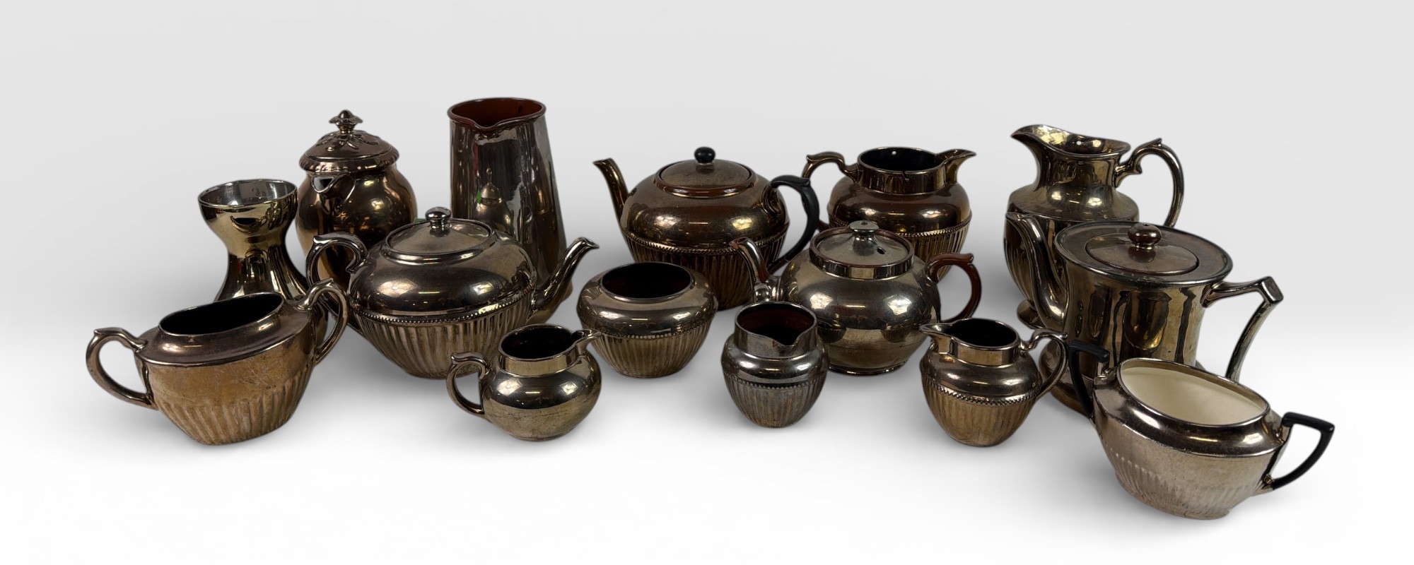 Quantity of silver-plate and lustreware
