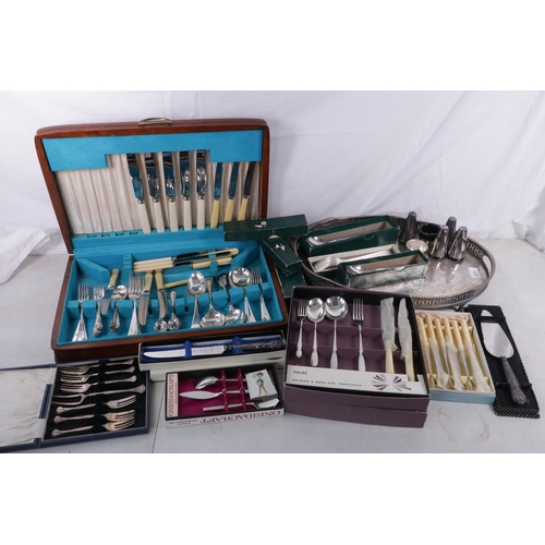 377 - Quantity of assorted cutlery including 8 contemporary David Mellor Pride place settings