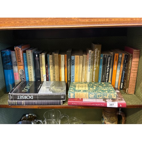397 - Selection of books including Dorset interest, penguin paperbacks etc