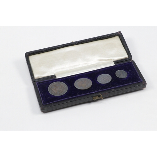 179 - 1906 King Edward VII Maundy set Silver coins