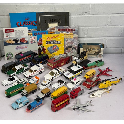 515 - A quantity of loose diecast to include Corgi, Matchbox police vehicles, other diecast