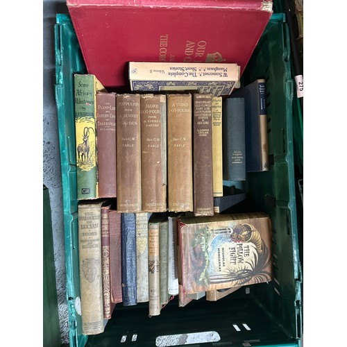273 - Lot of assorted early–mid 20th century and later hardback books, including gardening titles such as ... 