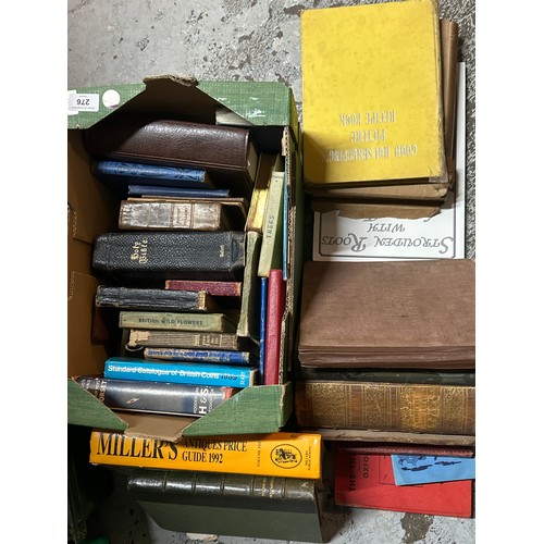 276 - Collection of assorted books, including gardening, antiquarian reference and literary titles such as... 
