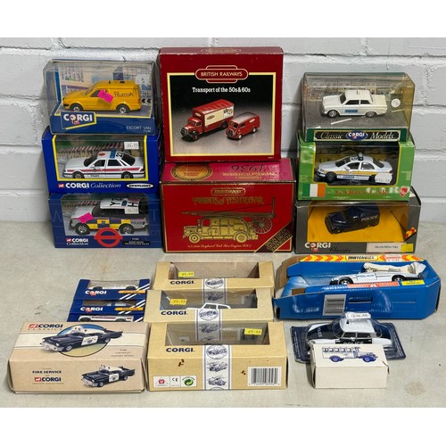 630 - Assorted Corgi and other diecast to include Police Vehicles and others
