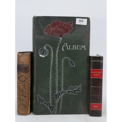 260 - A antique postcard album with vintage and later postcards mainly topographical some RPs noted, toget... 
