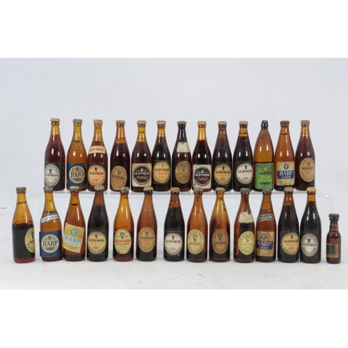 279 - A quantity of vintage miniature bottle of Guinness, Harp Lager etc