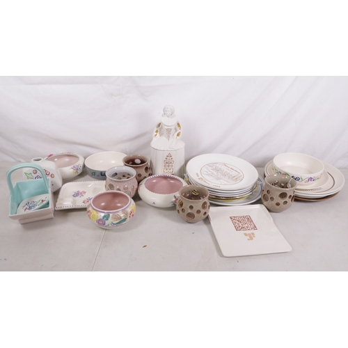 364C - Quantity of assorted Poole Pottery including traditional plates, vases, bowls etc