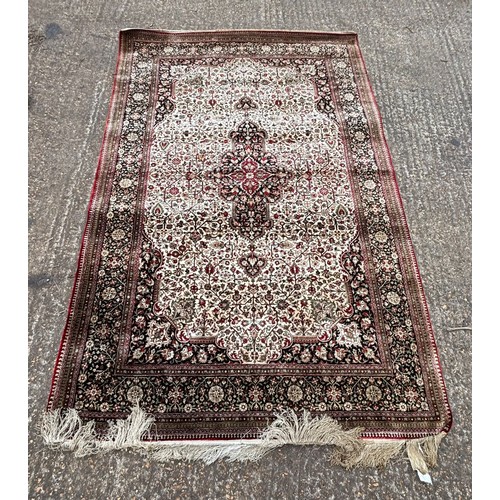 300C - Persian style carpet approx 218cm x 142cm (examine)