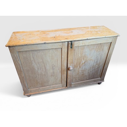Large Rustic Pine storage cupboard