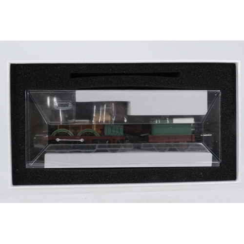 164 - A boxed Rapido Trains UK 00 guage locomotive L&MR 0-4-2 Lion, Liverpool & Manchester Lion 1930's con... 