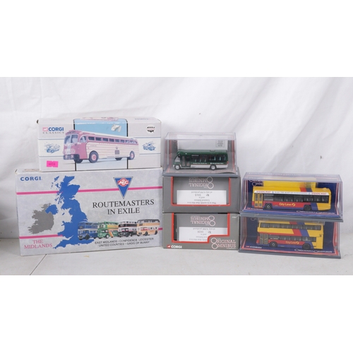 129 - A selection of assorted diecast buses to include Corgi, Original Omnibus, etc