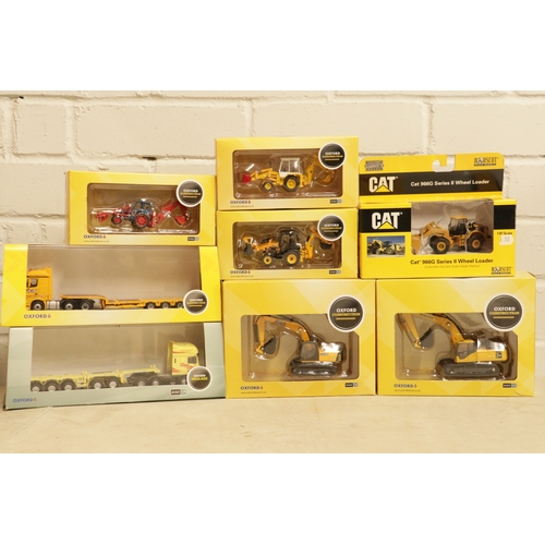 139 - Quantity of Oxford construction vehicles including Cat etc (8)