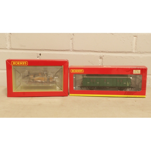 159 - Boxed Hornby R4306A BR Maunsell Passenger Brake 'Van C' S 664 S together with R3811 LB&SCR AI/AIX Te... 