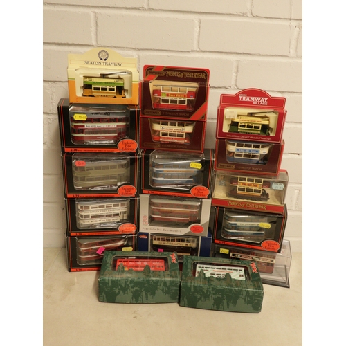 242 - A selection of assorted diecast trams to include EFE, Hong Kong etc together with a Bachmann 00 gaug... 