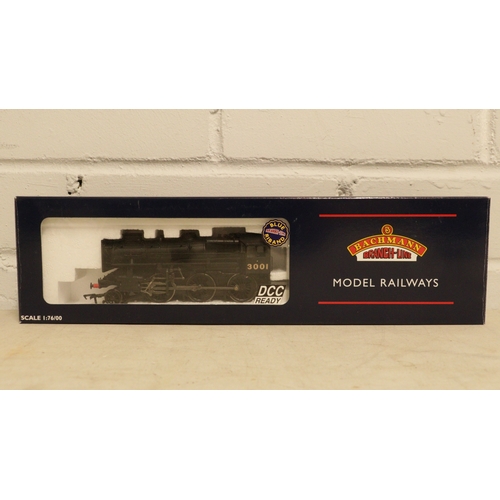 244 - A boxed Bachmann 32-575 Ivatt Class 4 3001 LMS Black Double Chimney