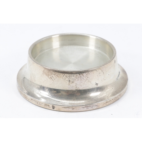 272 - A silver hallmarked weighted (filled) coaster (overall weight 220g)