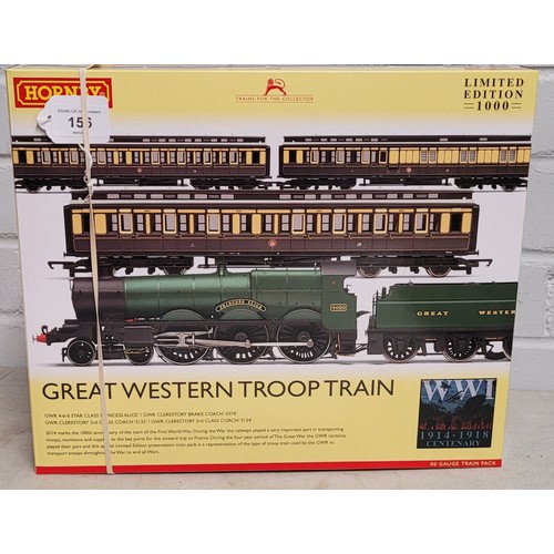 156 - A boxed Hornby 00 Gauge R3219 Great Western Troop Train pack Limited Edition of 1000