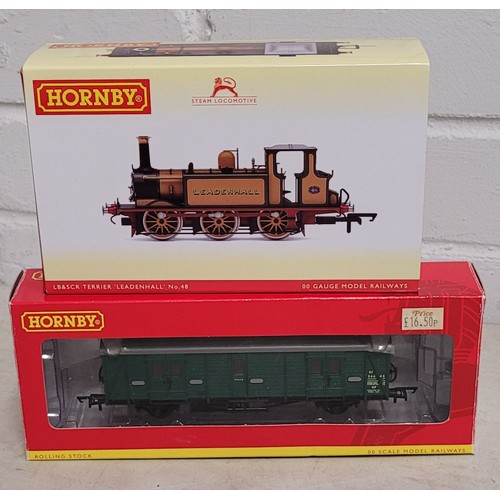 159 - Boxed Hornby R4306A BR Maunsell Passenger Brake 'Van C' S 664 S together with R3811 LB&SCR AI/AIX Te... 