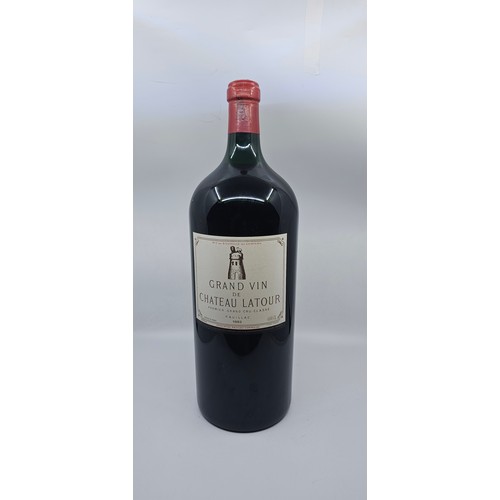 Chateau Latour 1982. An imperial (8 bottles). An extremely rare opportunity to own a large format bottle from one of the most legendary Bordeaux vintages of the 20th century. Has been cellared correctly in its own original box, the label, fill level, and capsule all excellent.