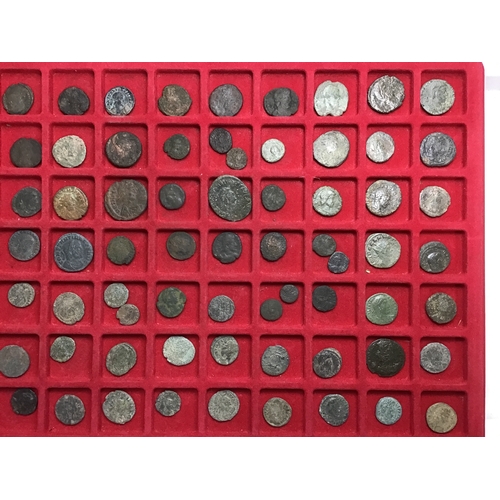 13 - Roman Bronze AE Coins, predominantly of the late period.