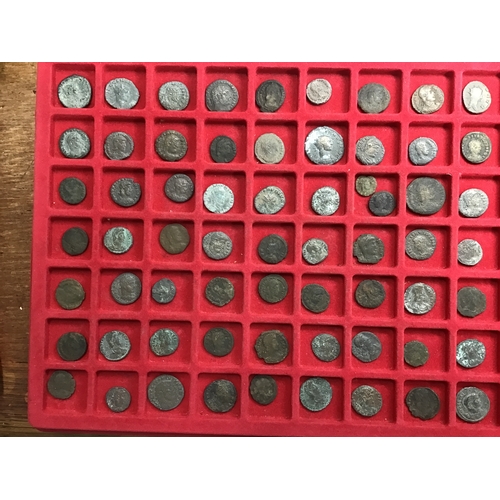 19 - Roman Bronze AE Coins, predominantly of the late period.