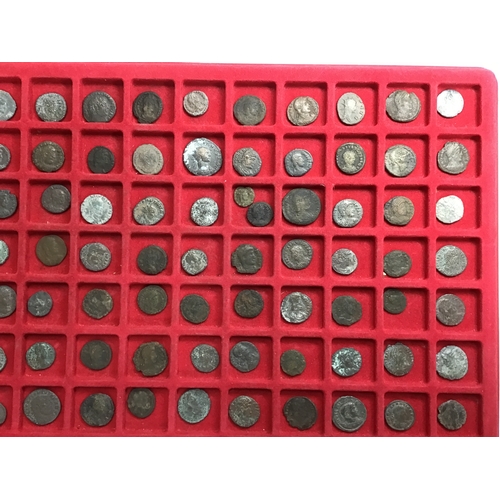 19 - Roman Bronze AE Coins, predominantly of the late period.