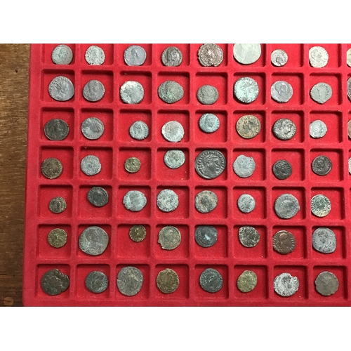 25 - Collection of Bronze Roman Coins .