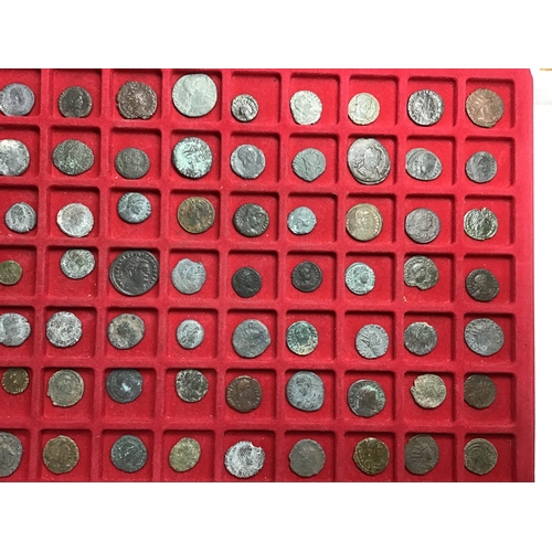 25 - Collection of Bronze Roman Coins .