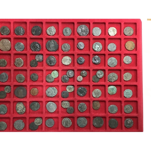 27 - Collection of Bronze Roman Coins .
